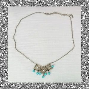 Turquoise beaded necklace
